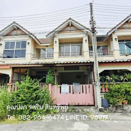 D5080 ขายทาวน์เฮ้าส์ สุขใจ วิลล่า เฟส 7 ดอนหัวฬ่อ ชลบุรี